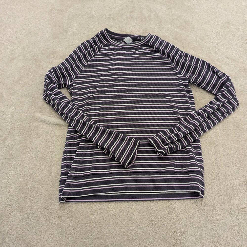 Athleta Girl Striped Long Sleeve Top XL 14